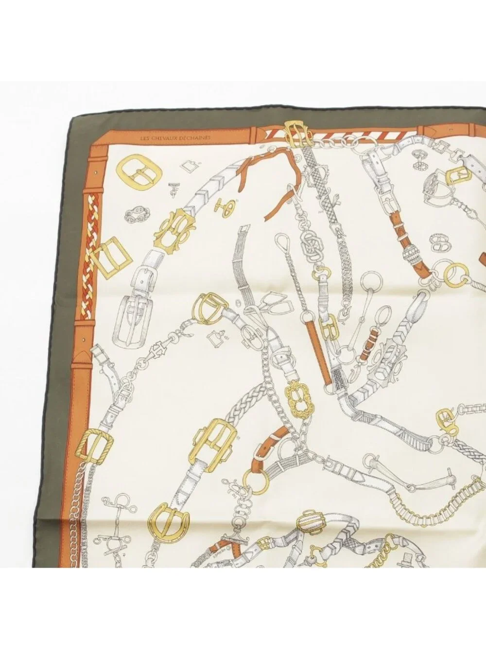 Hermes Carre 90 Chevaux Dechaines Silk Scarf Multicolor - Picture 2 of 10